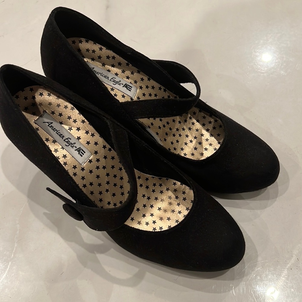 Black suede dress shoes